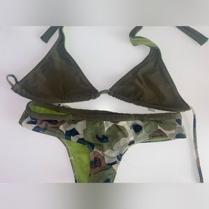 Pearlkini Camo Medium Coverage Bikini Bathing Suit